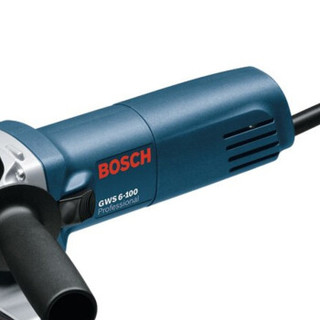 博世(BOSCH)电动工具 GWS6-100 100mm角磨机 角向磨光机 瓷砖切割机 电锯 家用手砂轮(0601375043)厂家直发