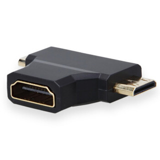 CE-LINK HDMI转换头 转micro HDMI mini HDMI三合一转接头 电视电脑手机转换器 高清接口转换头 2421