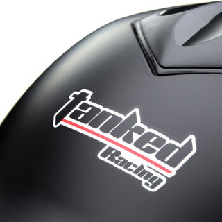 坦克（Tanked Racing）摩托车头盔电动电瓶车头盔 T507春夏头盔 M码 亚黑