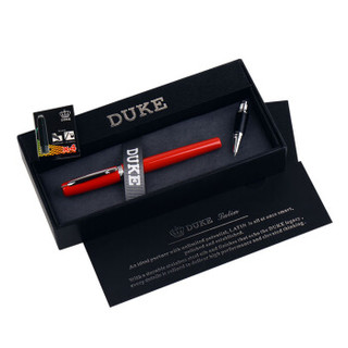 公爵（DUKE）P06 1853火焰红铱金笔/钢笔（0.5mm/0.38mm双笔头）两用笔/组合笔