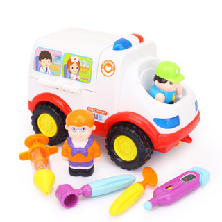 汇乐玩具（HUILE TOYS）电动万向玩具车 救护车 带音乐836