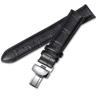 积优JEAYOU 真皮表带男手表配件 小牛皮手表带适用于卡西欧dw浪琴美度天梭19GZPT04