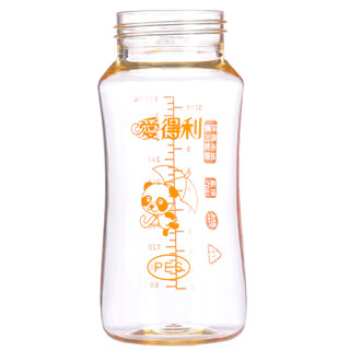 爱得利(IVORY) 奶瓶 宽口径 婴儿奶瓶 PES奶瓶330ml(配十字奶嘴)AA-301颜色图案随机发货