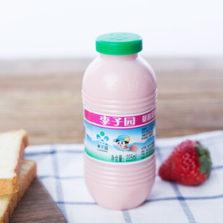 李子园草莓风味牛奶225ml/瓶*24含乳饮料整箱