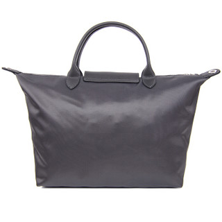 LONGCHAMP 珑骧 女士灰色织物短柄中号手提单肩斜挎包 1515 578 112