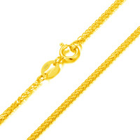 鸣钻国际 项链 18K黄金项链 可搭配吊坠 45cm