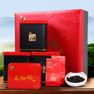 八马茶业 茶叶 乌龙茶 武夷岩茶特级大红袍留香红色礼盒装320克