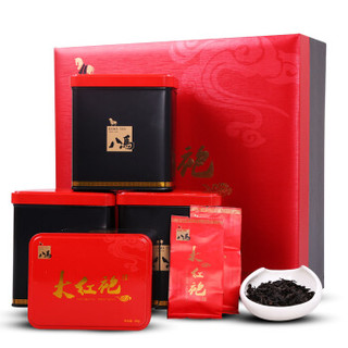 八马茶业 茶叶 乌龙茶 武夷岩茶特级大红袍留香红色礼盒装320克