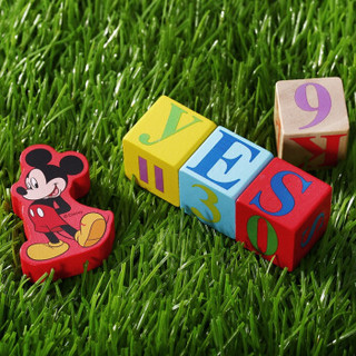 迪士尼(Disney) 120粒木质积木 米奇木制儿童积木拼插玩具(古部木制积木玩具)45DF2530