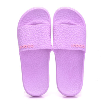 COQUi 酷趣 四季情侣家居浴室拖鞋 居家简约软底沙滩洗澡凉拖鞋女款 紫色38-39码 CQ5071