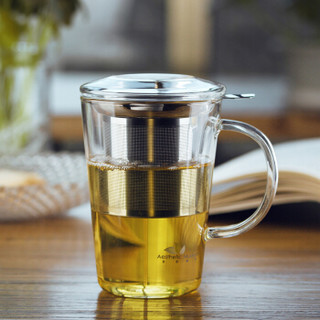 奇高玻璃茶杯耐热玻璃带过滤茶漏耐热玻璃泡茶杯 CK-107A