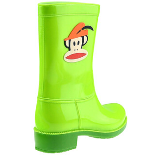 商品paulfrank 大嘴猴雨鞋时尚雨靴中筒彩色水鞋 pf1011 绿色 38码