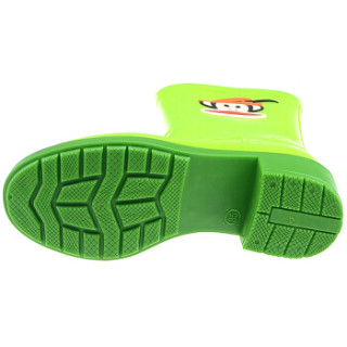 商品paulfrank 大嘴猴雨鞋时尚雨靴中筒彩色水鞋 pf1011 绿色 38码