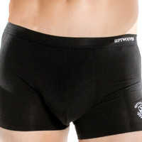 SEPTWOLVES 七匹狼 96177-4 男士内裤 男内裤 男士中腰兰精粘胶平角裤头4条盒装 多色 L