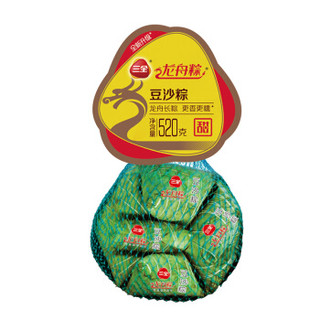 三全 网兜粽子 豆沙口味 520g （8个）