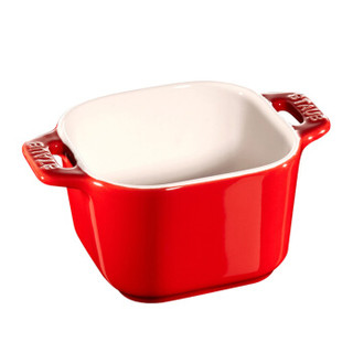 Staub茶杯小碗餐具组合 四件套 红色