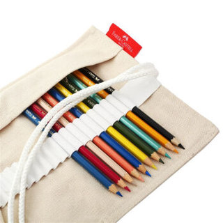 德国辉柏嘉（Faber-castell）油性彩铅笔48色彩色铅笔笔帘套装手绘专业画笔48色彩色铅笔+50孔笔帘