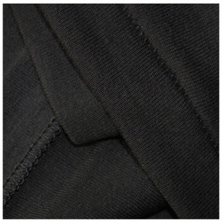 红豆 居家（Hodohome）男士背心男纯棉时尚打底运动无袖薄款健身汗衫 黑色 175/100
