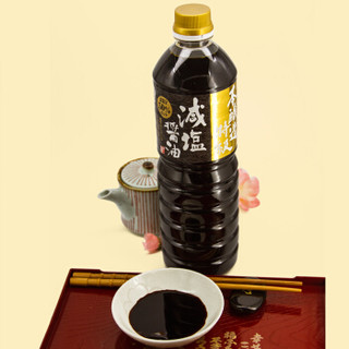 日本进口 丸江 酿造酱油 减盐50%酱油 百搭料理刺身烹调 1L