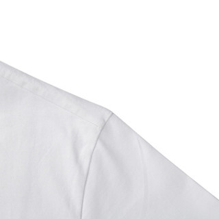 柒牌 SEVEN T恤 男士2017夏季新品透气纯棉圆领休闲短袖T恤 112T58100 72 白色 170