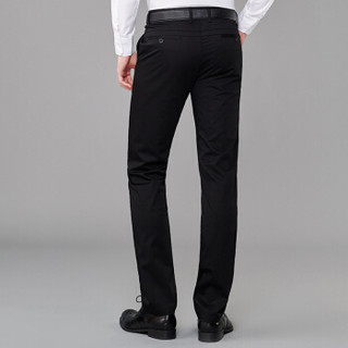 杉杉（FIRS）男士青年时尚商务修身薄款休闲裤 FTK96002-1黑色 80