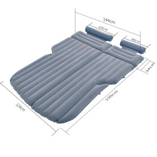 卡饰社（CarSetCity）车载充气床 SUV适用 自驾游装备 野营气垫床 家车多用CS-83030 灰色