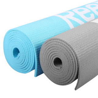 锐步（Reebok）瑜伽垫 防滑健身运动垫锻炼垫进口双面PVC初学者垫子RAMT-11024BLL 蓝色-4mm