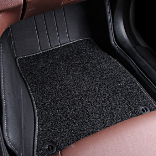 商品恒卡 全包围丝圈汽车脚垫专车专用 皮革 丝圈 黑色 厂家定制直发