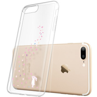 亿色(ESR) iPhone 7 plus手机壳 苹果7plus手机壳/手机套 硅胶透明防摔软壳 苹什么系列 花雨小兔