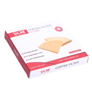 亚米（Yami）102V形咖啡滤纸 YM2801 2-4人份