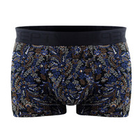 SEPTWOLVES 七匹狼 男士内裤 男款冰丝中腰透气运动平角内裤三条 多色 95129-3 L