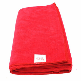车之吻 1条装擦车毛巾 磨绒加厚型60CM*40CM 多用途细纤维毛巾 红色