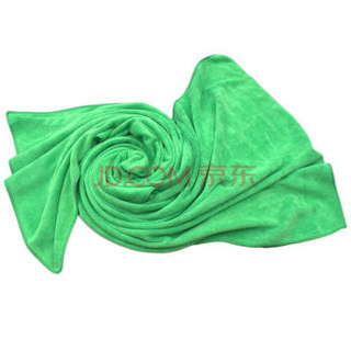 车之吻 1条装擦车毛巾 磨绒加厚型160CM*60CM 多用途细纤维毛巾 绿色