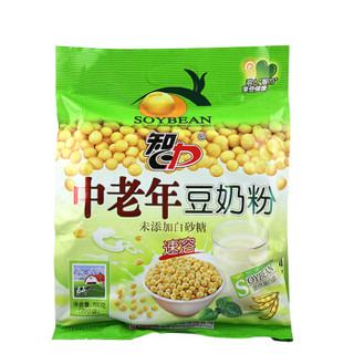 ZHILI 智力 中老年豆奶粉700g（内含20小袋）未添加白砂糖 免煮冲饮健康营养早餐五谷杂粮