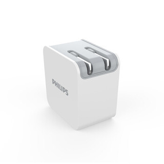 飞利浦（PHILIPS）USB充电器/充电头多口3.1A(MAX）/手机充电器/适用苹果安卓手机/平板 DLP3018 白色（2口）