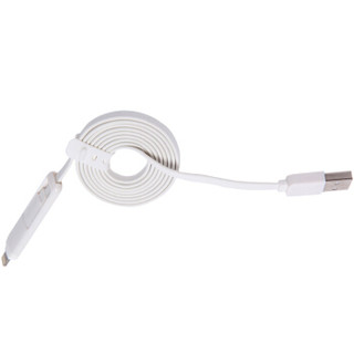 雷麦（LEIMAI）二合一苹果/安卓数据线充电线 适用于iPhoneX/8/7/7P/6s/6P/安卓 白色