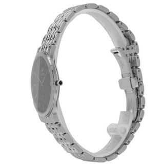 英纳格(ENICAR)瑞士原装进口手表 超薄石英表系列黑盘钢带独立小秒盘时尚石英男表290/30/120aKB