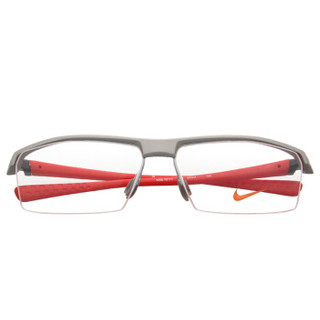 NIKE 耐克防滑运动光学眼镜架男女款板材近视眼镜框 男篮球眼镜  NIKE-7071/1078银框红腿