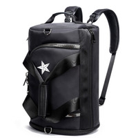 博牌bopai 多功能旅行包 休闲双肩包大容量运动训练男士背包健身行李手提包 732-005791 黑色
