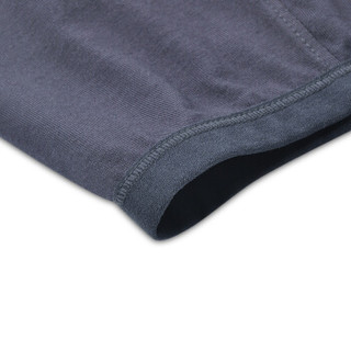 GANGSHA 港莎 男式内裤再生纤维素纤维纯色平角裤 4条装 D1761 四色 L (黑色、L、平角裤、再生纤维)