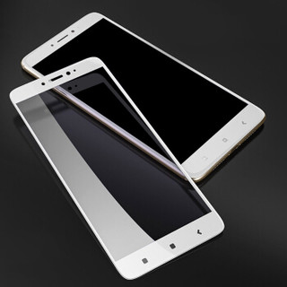 KOLA 小米Max2透明手机壳保护套 全屏覆盖手机钢化膜保护贴膜 适用于小米Max2 白色