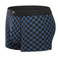 恒源祥 男士内裤平角裤弹力棉透气四角裤头中腰印花男U凸囊袋 G0126 XL175/100 (黑色系、XL、平角裤、棉)