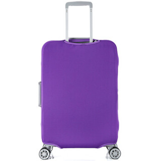 加加林 弹力行李箱套拉杆箱包防尘罩旅行皮箱子保护套 紫色M码22-24寸箱