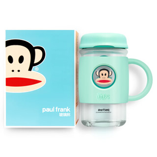 PAUL FRANK 大嘴猴 PFD027 高硼硅玻璃杯 420ml 薄荷绿色