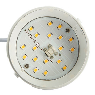 美的（Midea）LED筒灯嵌入式客厅天花灯桶灯一体开孔8超薄3000k漆白PC黄光4W