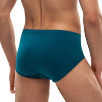 UM25 U棉系列男士中腰三角内裤棉质轻薄松紧带包腰边 孔雀蓝 180 UM22AB1 (蓝色、180、三角裤、棉质)