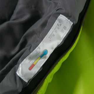 牧高笛户外装备 野外露营成人可拼接单人信封式棉睡袋 XY NXL1433006 荧光黄（左）