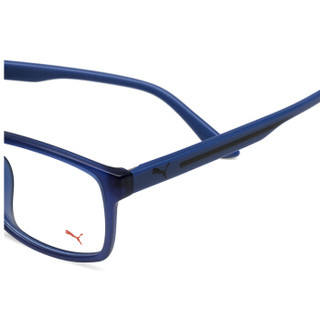 PUMA 彪马 eyewear 男款光学镜架 方形近视眼镜框 PE0009OA-003 蓝色镜框 56mm
