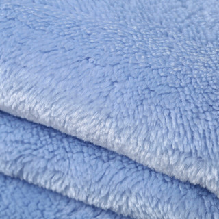 御棉堂 毛毯被A类法兰绒毯子夏凉毯毛巾被午睡盖毯加厚空调毯云貂绒 天蓝 180*200cm