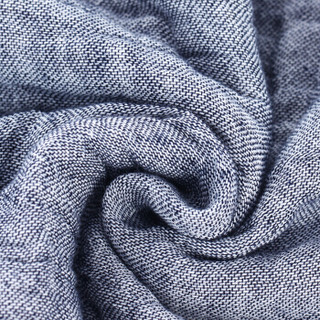 三利 纯棉AB版素色纱布毛巾被 40s精梳纱 居家午休四季通用盖毯 双人200×230cm 中灰色